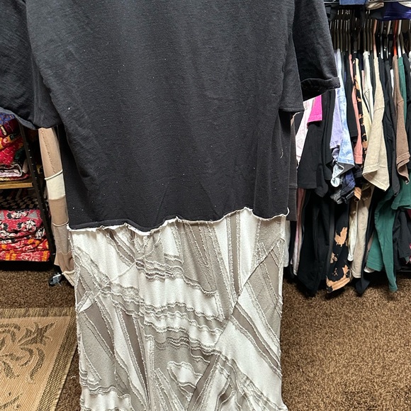 Upcycled Mickey Cotton Boho Dress - Picture 4 of 4